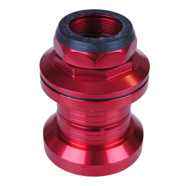 Alloy old school BMX bicycle headset - 1" threaded w/ 32.5mm cups - RED