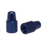 Porkchop BMX Aluminum Bicycle Valve Caps for PRESTA Valve (pair) - COBALT BLUE