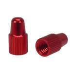 Porkchop BMX Aluminum Bicycle Valve Caps for PRESTA Valve (pair) - RED