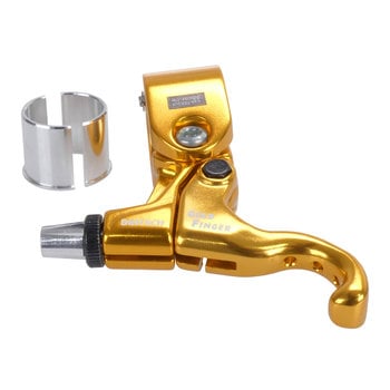 Dia-Compe Diatech (Dia-Compe) LH Tech 99 GOLDFINGER bicycle brake lever LEFT HAND for 1" bars (with 22.2mm shim) GOLD ANODIZED