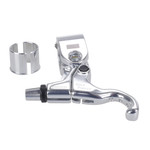 Dia-Compe Diatech (Dia-Compe) LH Tech 99 GOLDFINGER bicycle brake lever LEFT HAND for 1" bars (with 22.2mm shim) SILVER ANODIZED