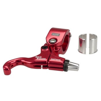 Dia-Compe Diatech (Dia-Compe) Tech 99 GOLDFINGER bicycle brake lever RIGHT HAND for 1" bars (with 22.2mm shim) RED ANODIZED