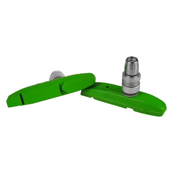 Kool Stop KOOL STOP Supra 2 bicycle BMX THREADED brake pads LIME GREEN