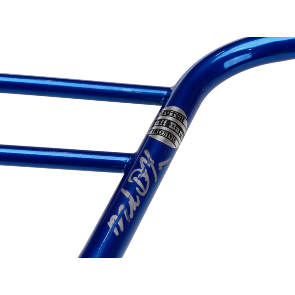 ***USED*** Signed 1984 Hutch "Mike Buff" Ladder Bars Handlebars BLUE SPARKLE **USED***