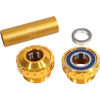 Profile Racing Profile Racing Euro, External (OUTBOARD) Bearing Bottom Bracket for 19mm spindle GOLD