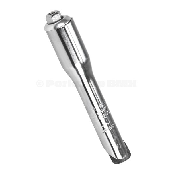 Porkchop BMX ***BLEMISH***Porkchop BMX 21.1mm quill chromoly CR-MO threadless stem adapter for 1" threaded forks - CHROME***BLEMISH***