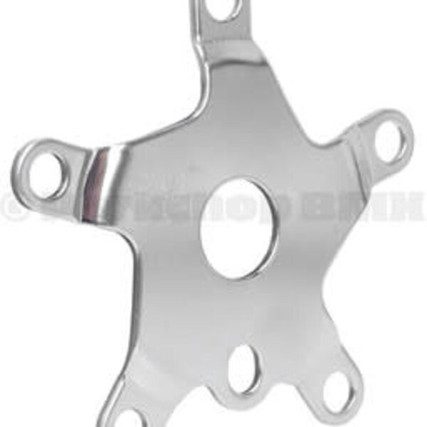 ***BLEMISH***BMX bicycle chainring spider stamped steel 110mm bcd for one piece crank CHROME***BLEMISH***