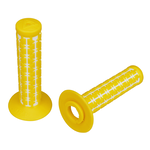 A'ME AME Dual old school BMX Duals bicycle grips - YELLOW over WHITE