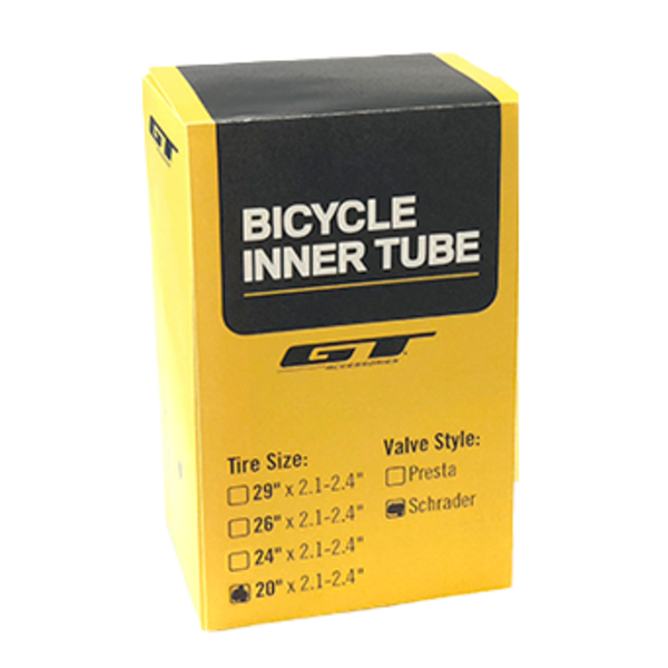 GT GT BMX bicycle tube 20" x 2.1"-2.4" - Schrader Valve