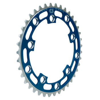 Chop Saw USA Chop Saw I 39T BMX Single Speed Bicycle Chainring 110/130 bcd - BLUE ANODIZED