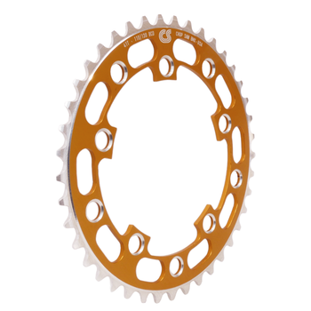 Chop Saw USA Chop Saw I 41T BMX Single Speed Bicycle Chainring 110/130 bcd - GOLD ANODIZED