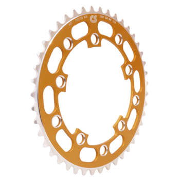 Chop Saw USA Chop Saw I 43T BMX Single Speed Bicycle Chainring 110/130 bcd - GOLD ANODIZED