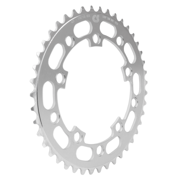 Chop Saw USA Chop Saw I 43T BMX Single Speed Bicycle Chainring 110/130 bcd - SILVER ANODIZED