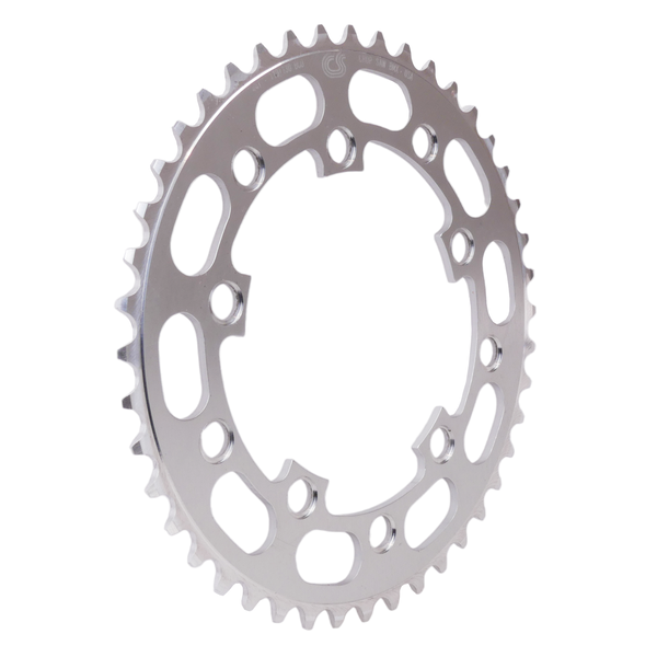 Chop Saw USA Chop Saw I 44T BMX Single Speed Bicycle Chainring 110/130mm bcd SILVER ANODIZED