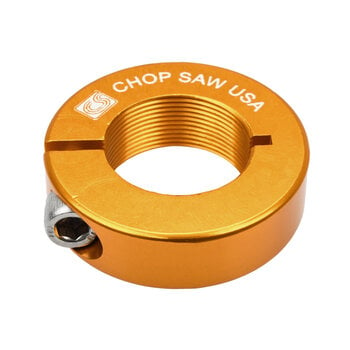 Chop Saw USA Chop Saw 1" threaded headset lock BMX Bicycle aluminum alloy locknut  - GOLD