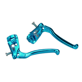 Dia-Compe Dia-Compe 128 Tech 6 old school BMX Locking Brake Levers Lever Set BRIGHT DIP BLUE