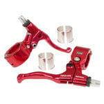 Dia-Compe Diatech (Dia-Compe) Tech 99 bicycle brake levers lever set for 1" bars (with 22.2mm shims) RED ANODIZED