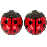 Trik Topz Bicycle Valve Caps (pair) - LADYBUG