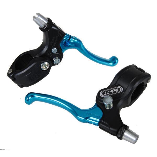 Dia-Compe Dia-Compe Tech 77 LOCKING BMX bicycle brake levers lever set BLACK BRIGHT DIP BLUE