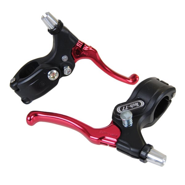 Dia-Compe Dia-Compe Tech 77 LOCKING BMX bicycle brake levers lever set BLACK RED
