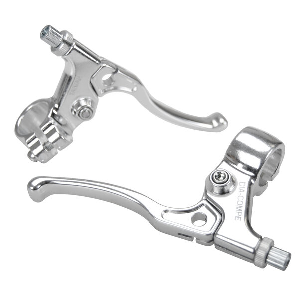 Dia-Compe Dia-Compe Tech 5 NON-LOCKING BMX freestyle brake levers lever set - SILVER
