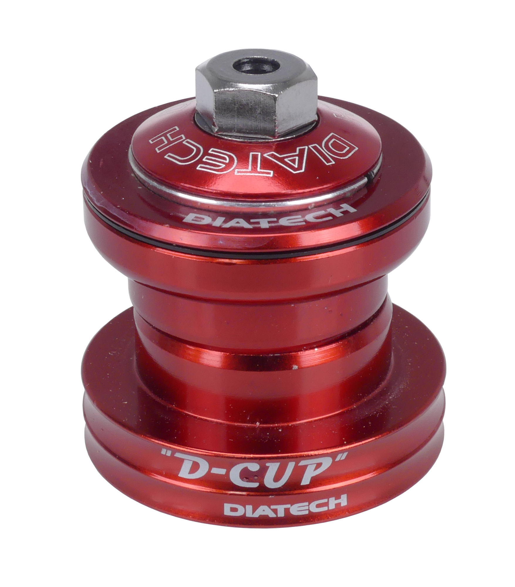 Diatech D-1 FS D-Cup BMX bicycle headset 1 1/8 THREADLESS - RED - Porkchop  BMX