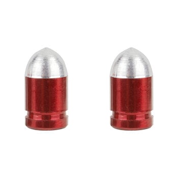 Trik Topz Bullet Bicycle PRESTA Valve Caps (pair) - RED