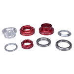Tange-Seiki Tange MX320  sealed bearing aluminum alloy old school BMX bicycle headset - 1" threaded w/ 32.7mm cups - RED