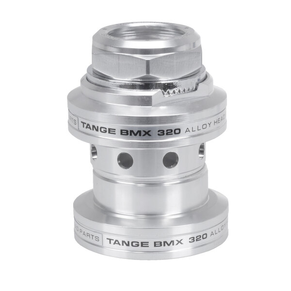 Tange-Seiki Tange MX320  sealed bearing aluminum alloy old school BMX bicycle headset - 1" threaded w/ 32.7mm cups - SILVER