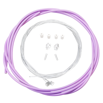 Porkchop BMX Premium Bicycle Brake Cable Kit for BMX/MTB - LIGHT PURPLE