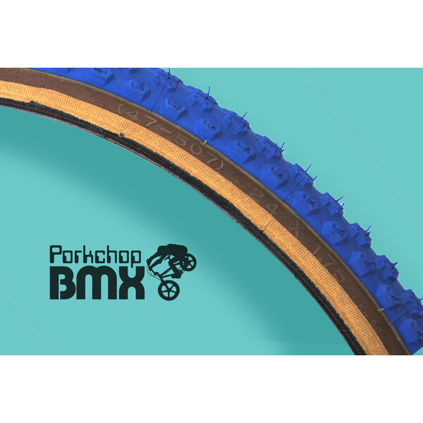Kenda Kenda K50 Comp 3 BMX bicycle skinwall tire - 24" X 1.75" - BLUE