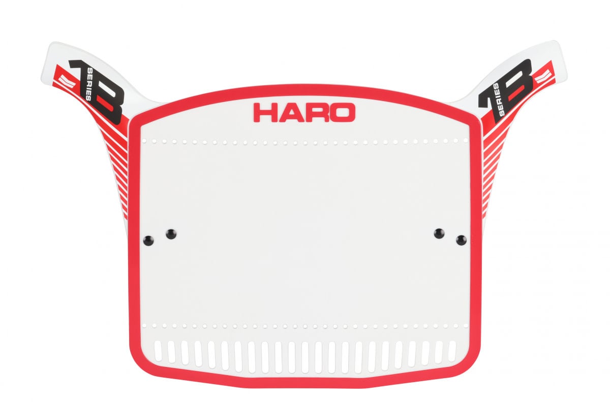 Haro Series 1B old school BMX bicycle Number Plate RED