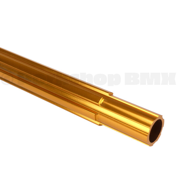 Porkchop BMX ***BLEMISH***Fluted aluminum alloy bicycle seat post 25.4mm (1") 450mm - GOLD***BLEMISH***