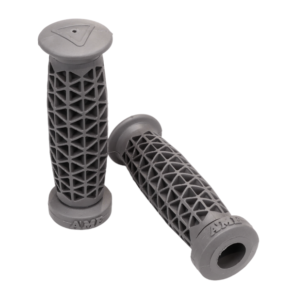 A'ME AME Super Soft Supersoft BMX or MTB low flange bicycle grips - GRAY GREY