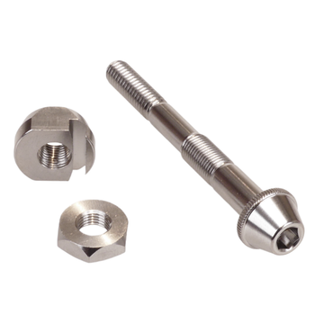 Porkchop BMX Brake pivot bolt kit for OG Dia-Compe Nippon 32mm (for round brake bridge or FS front) - SILVER