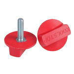 Kool Stop KOOL STOP Intl'l old school BMX finned bicycle brake pad REFILLS (PAIR) - RED (EM-IRR)