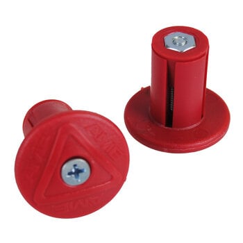 A'ME AME Grip Savers Bicycle Handlebar Bar Ends (PAIR) - RED