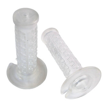 A'ME AME BMX Bicycle Handlebar Grips - MINI - CLEAR