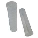 A'ME AME Tri flangeless bicycle grips (MTB or BMX) -  CLEAR