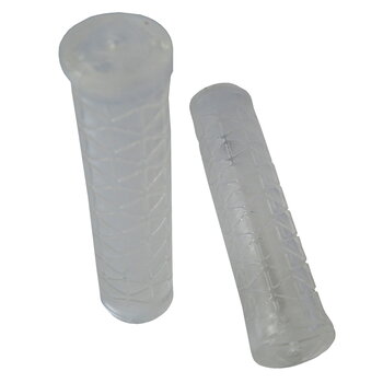 A’ME Tri Flangeless BMX/MTB Grips – Blue, Made In USA, AGMTBTU