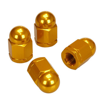 Porkchop BMX Aluminum alloy BMX acorn axle nuts 3/8" X 26T (SET OF 4) DARK GOLD