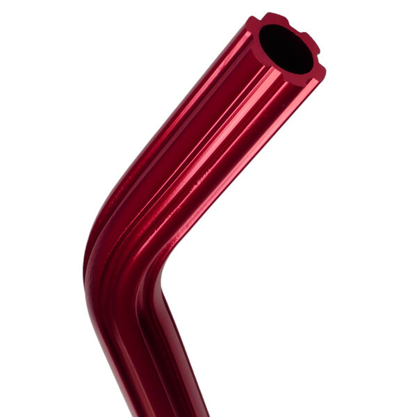 Porkchop BMX Fluted aluminum alloy LAYBACK bicycle seat post 22.2mm (7/8") 490mm RED