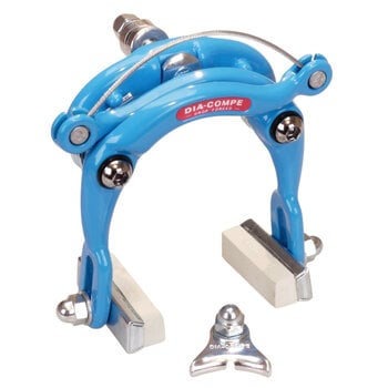 Dia-Compe Dia-Compe 750 rear center pull bicycle brake caliper - MAUI BLUE
