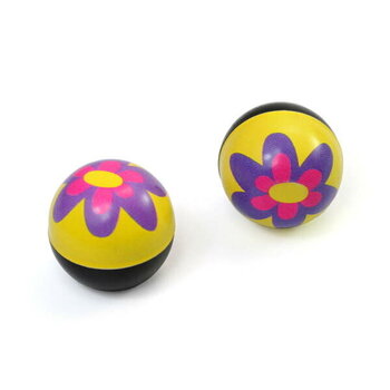Trik Topz Bicycle Valve Caps (pair) - FLOWER - PURPLE