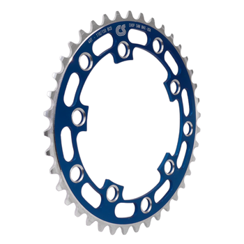 Chop Saw USA Chop Saw I 40T BMX Single Speed Bicycle Chainring 110/130 bcd - BLUE ANODIZED