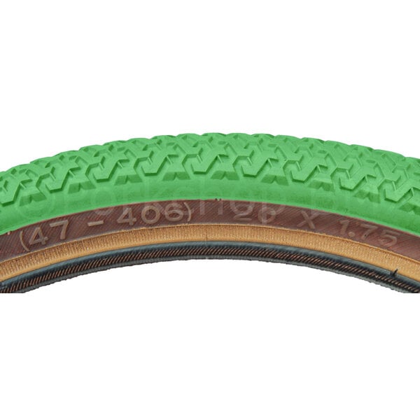 Kenda Kenda K55 freestyle tread BMX bicycle skinwall tire - 20" X 1.75" GREEN