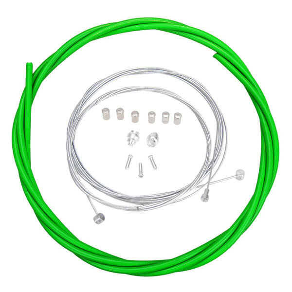 Porkchop BMX ACS Rotor Freestyle Bicycle Brake Cable Kit for BMX/MTB - GREEN