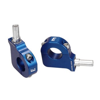 NON RETURNABLE Evolution V-brake bicycle aluminum mounts clamps adapters (PAIR) DARK BLUE