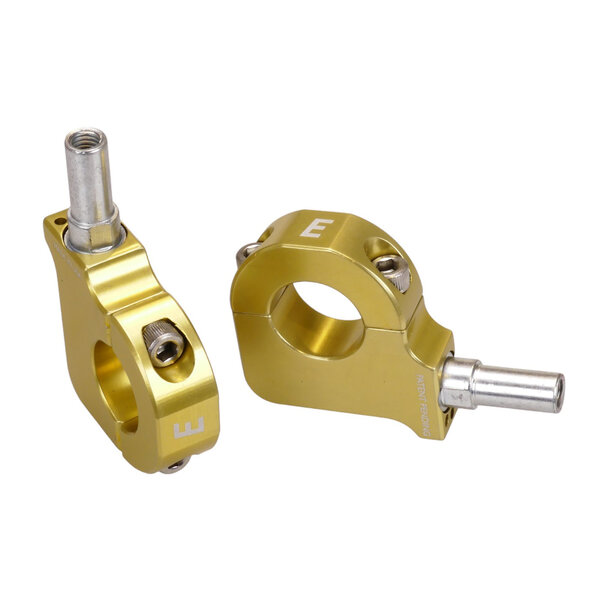 NON RETURNABLE Evolution V-brake bicycle aluminum mounts clamps adapters (PAIR) LIGHT GOLD