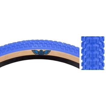 SE Racing SE Racing Cub 20" X 2.0" BMX bicycle skinwall tire BLUE/TAN SIDEWALL